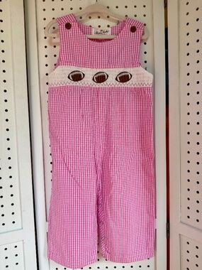 Marie Nicole Smocked Football Longall / Jon Jon - Size 18 - 24M